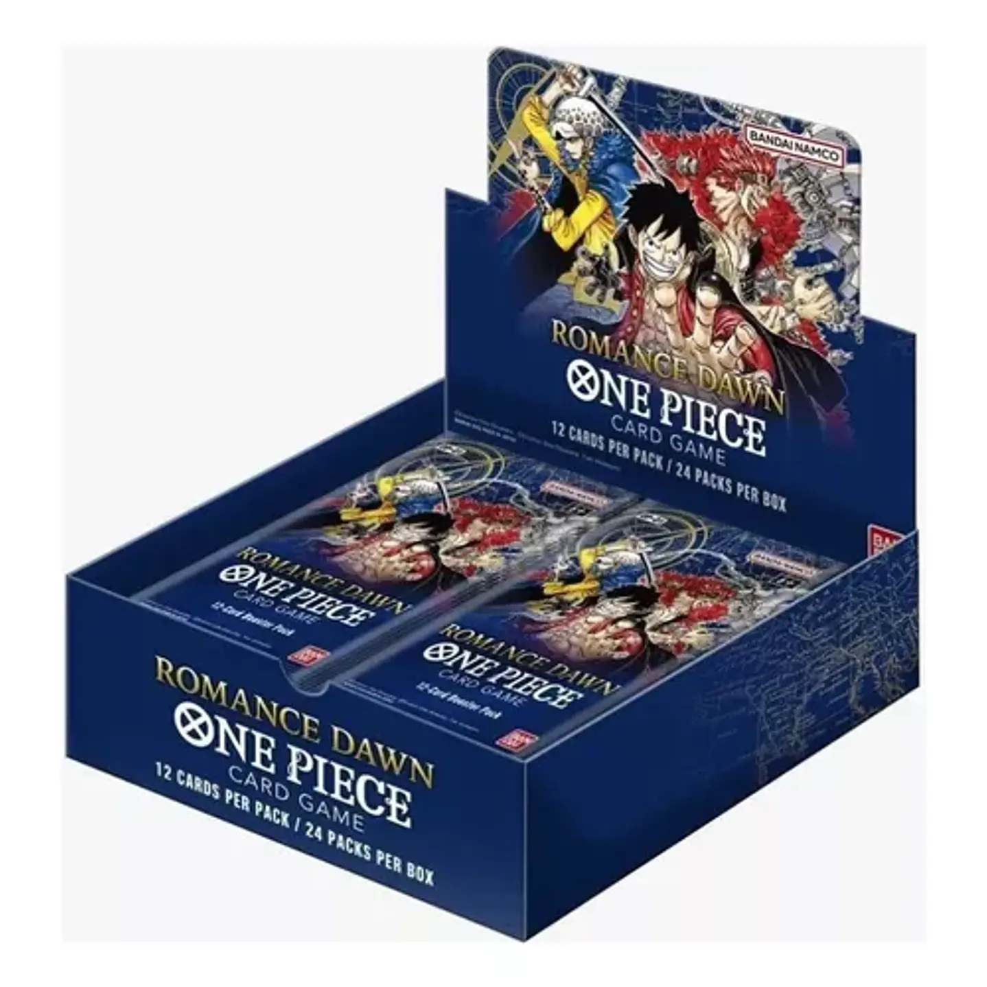 One Piece Card Game - Romance Down OP-01 Booster Box (Fondo azul) (INGLES)