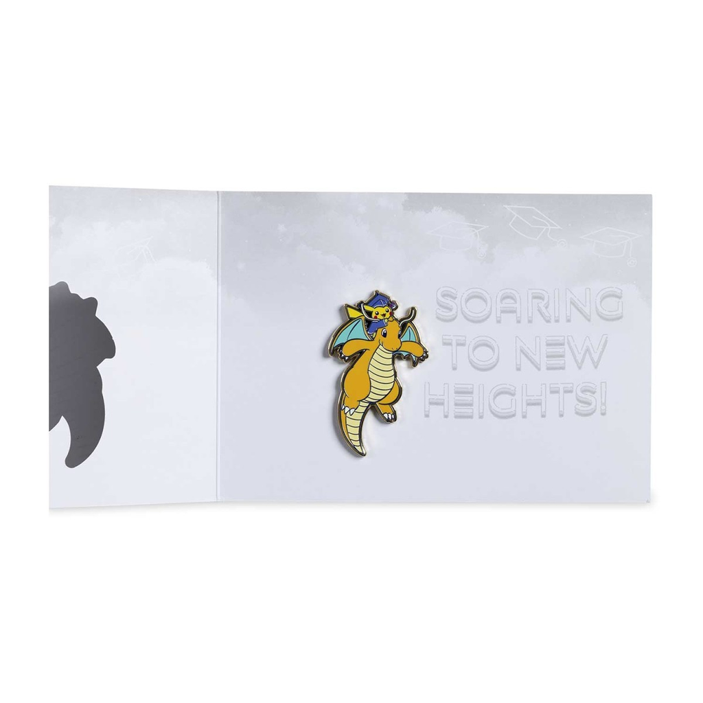 Pokémon Graduation: Pikachu & Dragonite Pin & Greeting Card