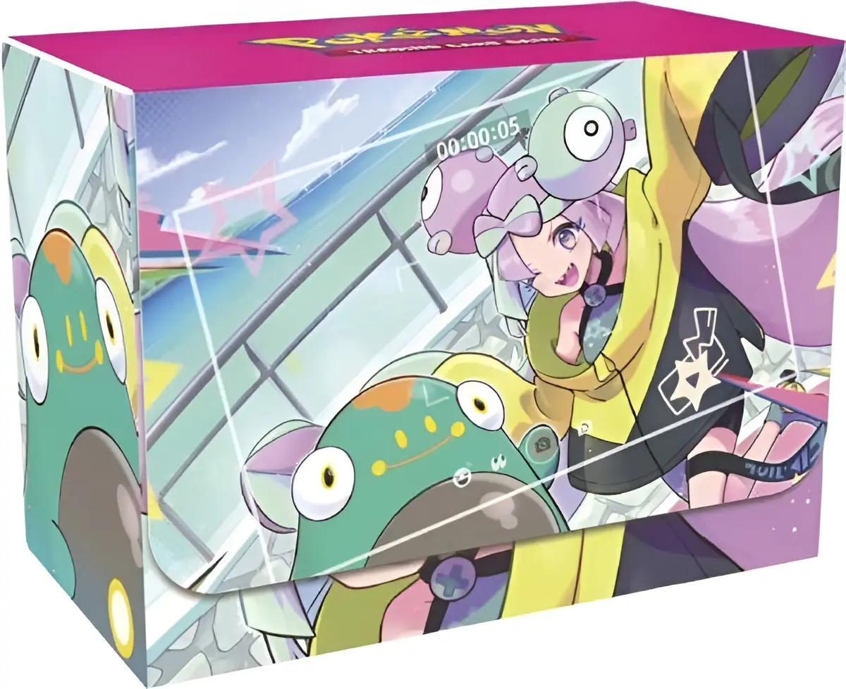 SET SLEEVES, DECK BOX y MONEDA - Iono Premium Tournament Collection
