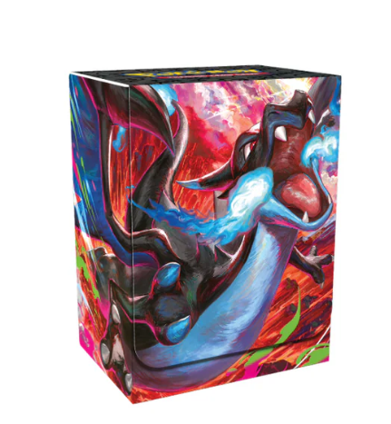 SET SLEEVES, DECK BOX, SEPARADORES, DADOS y MONEDA - Mega Charizard X UPC
