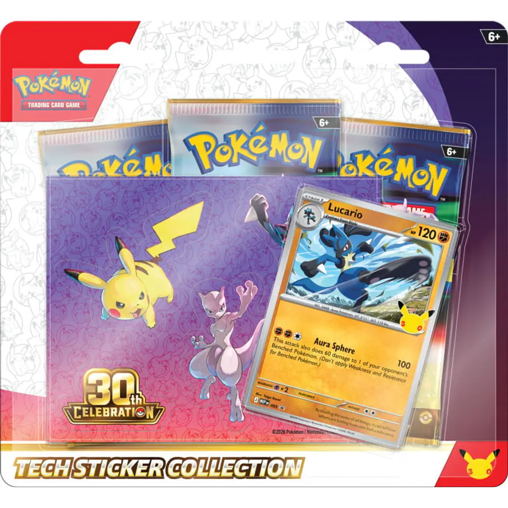 PREVENTA - Pokemon TCG 30th Celebration - Tech Sticker Collection ESPAÑOL