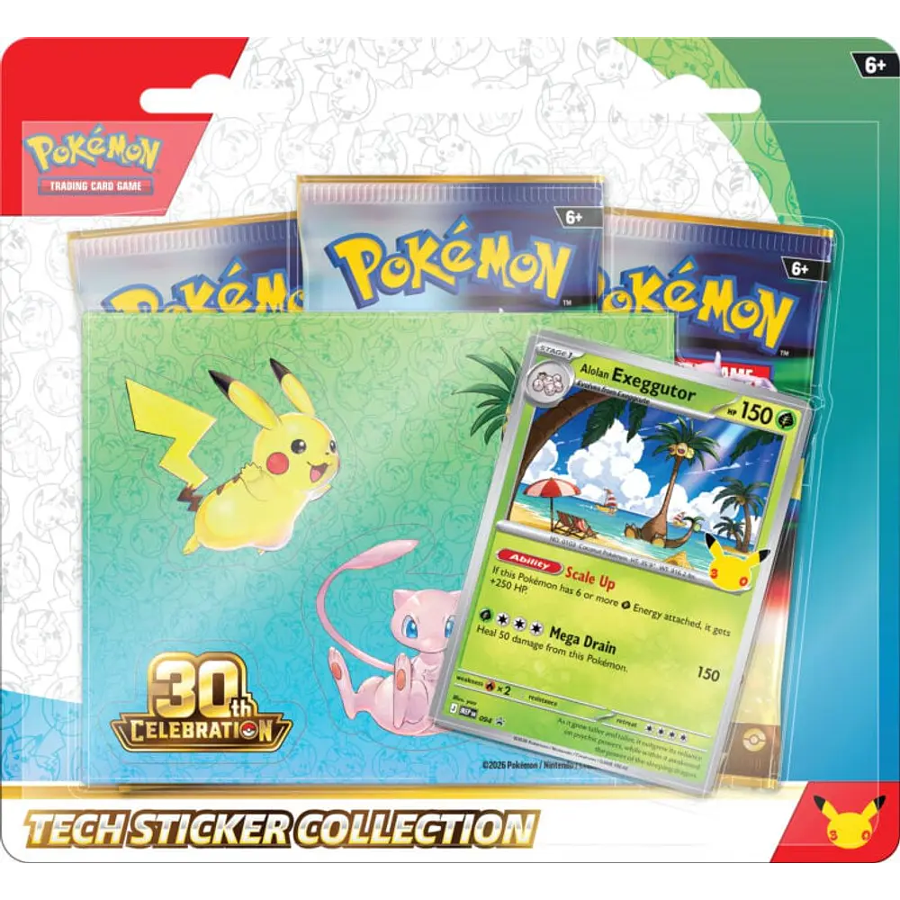 PREVENTA - Pokemon TCG 30th Celebration - Tech Sticker Collection ESPAÑOL