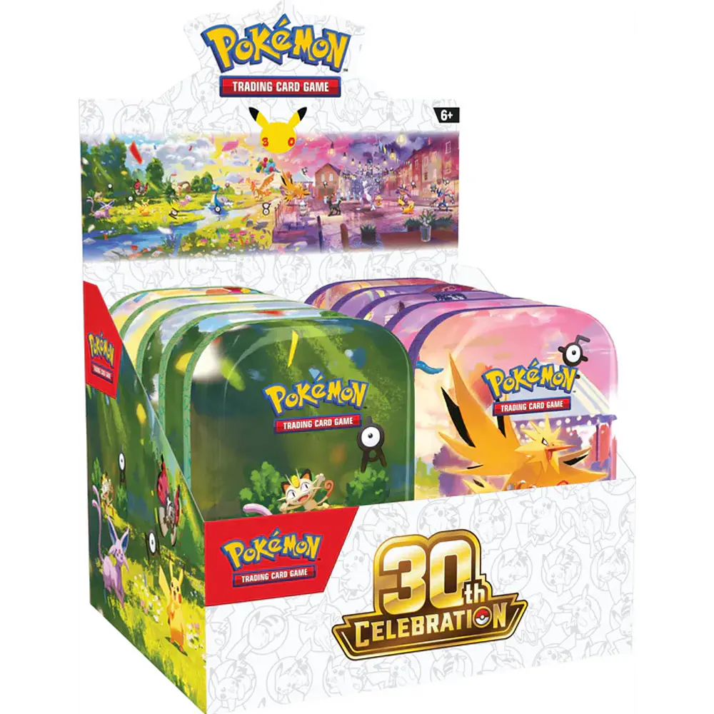 PREVENTA - Pokemon TCG 30th Celebration - Mini Tin (UNIDAD) INGLES