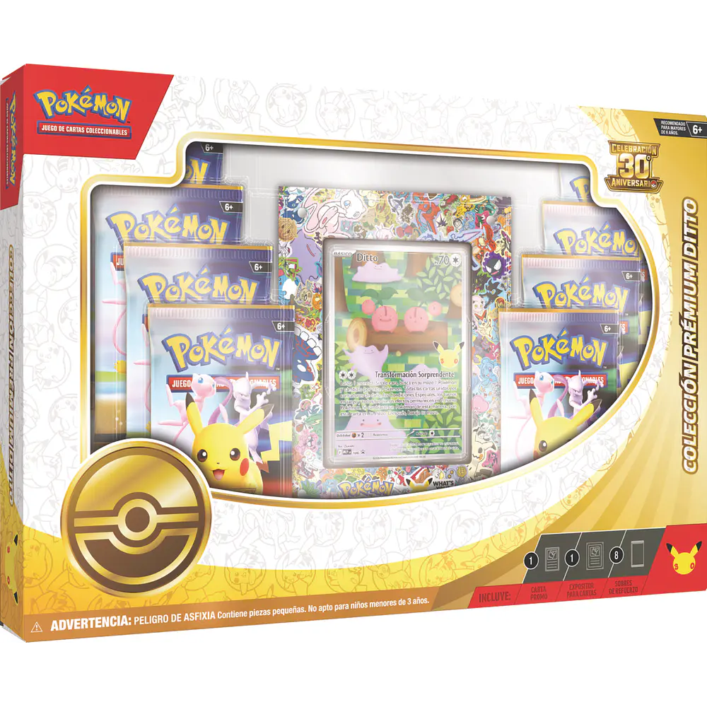 PREVENTA - ESPAÑOL - Pokemon TCG 30th Celebration - Ditto Premium Collection Español