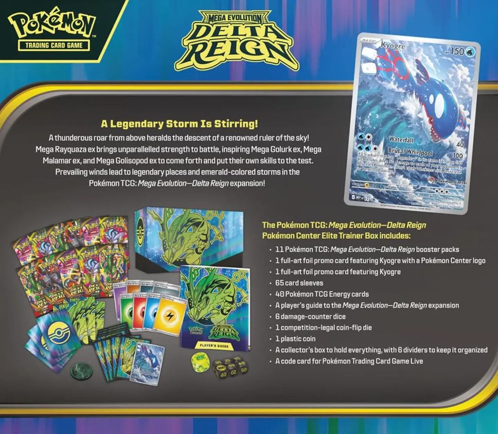 PREVENTA - Pokemon TCG DELTA REIGN - ELITE TRAINER BOX (INGLÉS)